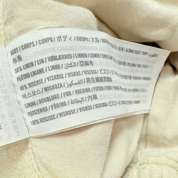 NWT Abercrombie & Fitch Taupe Linen Blend Shorts - Picture 7 of 7